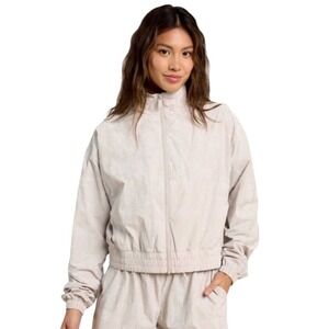 Nuuds Women's Track‎ Bomber Jacket Full Zip Mock Neck XL Activewear Layering